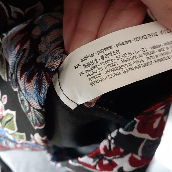 Zara Brocade Jacard Floral Full Midi Skirt - Picture 8 of 13